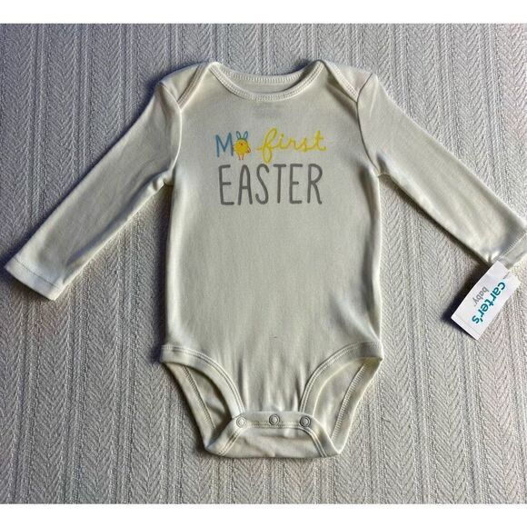 CARTER’S  3M BABY Chick “MY 1ST EASTER” Bodysuit - Picture 5 of 8